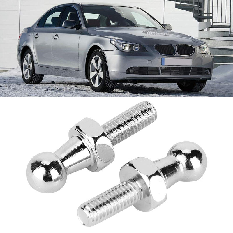 2Pcs Ball Stud Bolt, CNC Aluminium Alloy Ball Stud Bolt for Gas Struts Ball Ended Bonnet (M6) M6