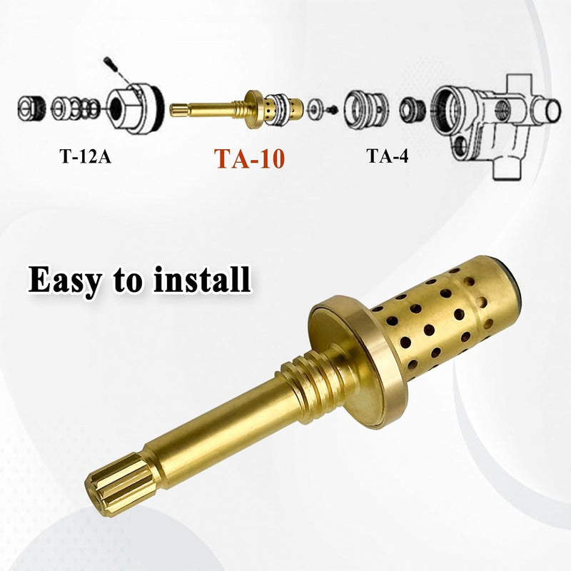 5Pcs TA-10 Flow Control Spindle Assembly, Replace Cartridge Spindle, Brass
