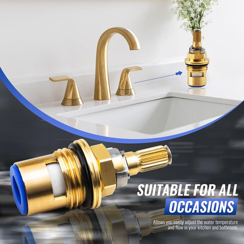 Faucet Cartridge Replacement Parts Compatible with Kohler K-GP77005-RP K-GP77006-RP, Fit for Kitchen Bathroom Faucet Shower Stems Replacement 2 Pack (K-GP77005-RP+K-GP77006-RP)