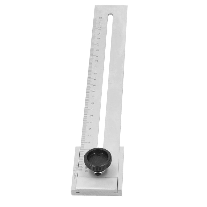 ViaGasaFamido Sliding Line Ruler Carbon Steel Ruler Woodworking Parallel Ruler Marker Gauge for Mechanical Processing Marking Offset Marking Gauge and Layout Tool(250mm)