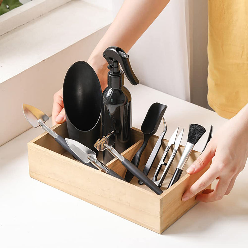 Alnicov 14 Pcs Succulent Plants Tools,Succulent Transplanting Tools Kit Mini Garden Hand Transplanting Tools Set with Storage Bag for Indoor Outdoor Miniature Fairy Garden Plant Care