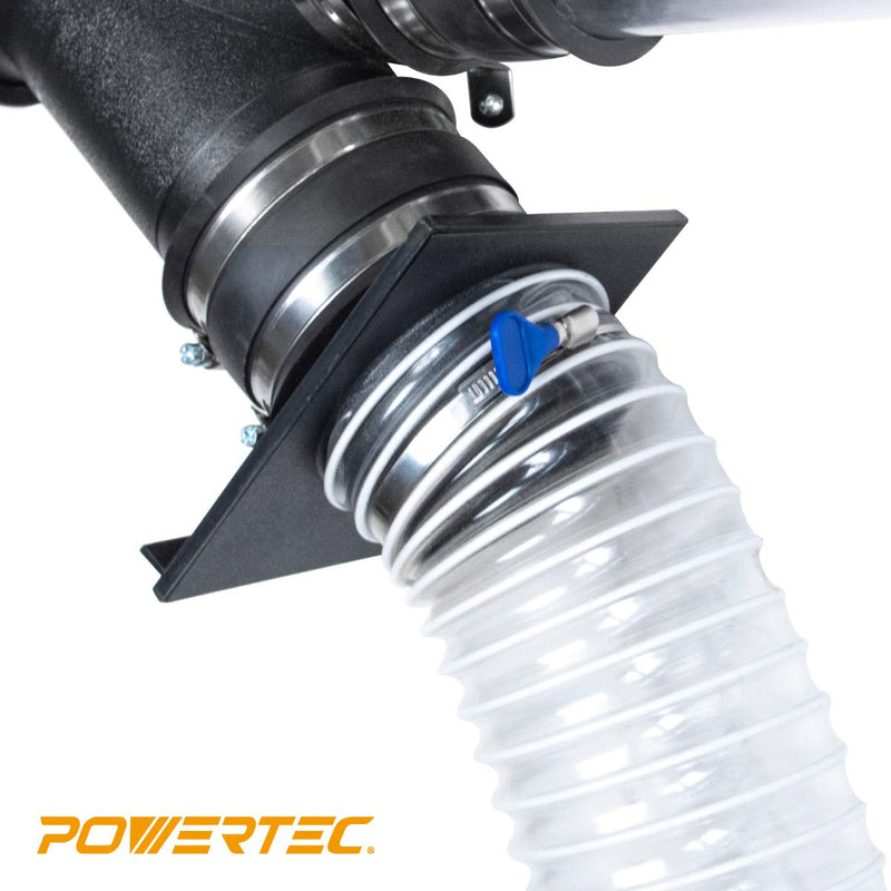 POWERTEC 70262 2-1/2 Inch Key Hose Clamp, Adjustable Stainless Steel Hose Clamps for Dust Collection, Dust Collector and Dryer Vent Hose, Pipe Clamp, RV Clamp, Worm Gear Clamp, 10 pack