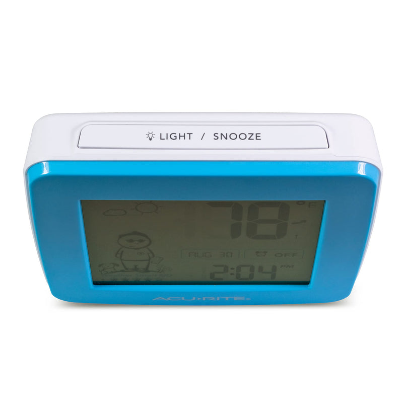 AcuRite What-to-Wear Weather Station with Alarm Clock, Time, Date, and Wireless Outdoor Sensor for Hyperlocal Forecast and Outdoor Temperature (00777) - NewNest Australia