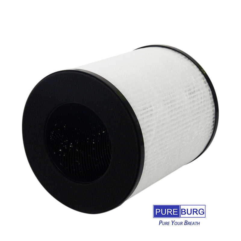 PUREBURG Replacement Filter Compatible with Tredy TD-1300, Tenergy Renair, Cool-Living CL-6070A, BEABA HEPA Air Purifer, H13 HEPA Activated Carbon 2-in-1 2-Pack