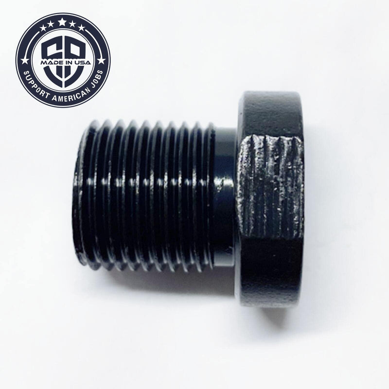 14x1 LH Female to 3/4x16 Male Thread Adapter Steel Black