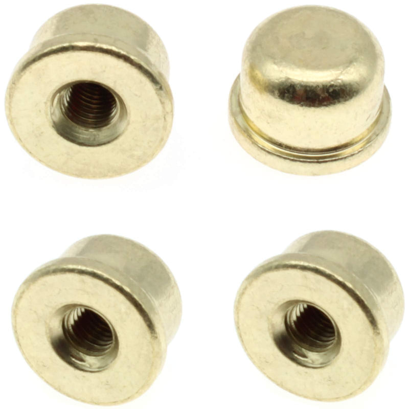 1/4-27 Lamp Finials Caps,FDXGYH 2pcs Solid Lamp Finials Caps Tapped of Tops for Lamp Shade Holder Harp(Gold) Gold