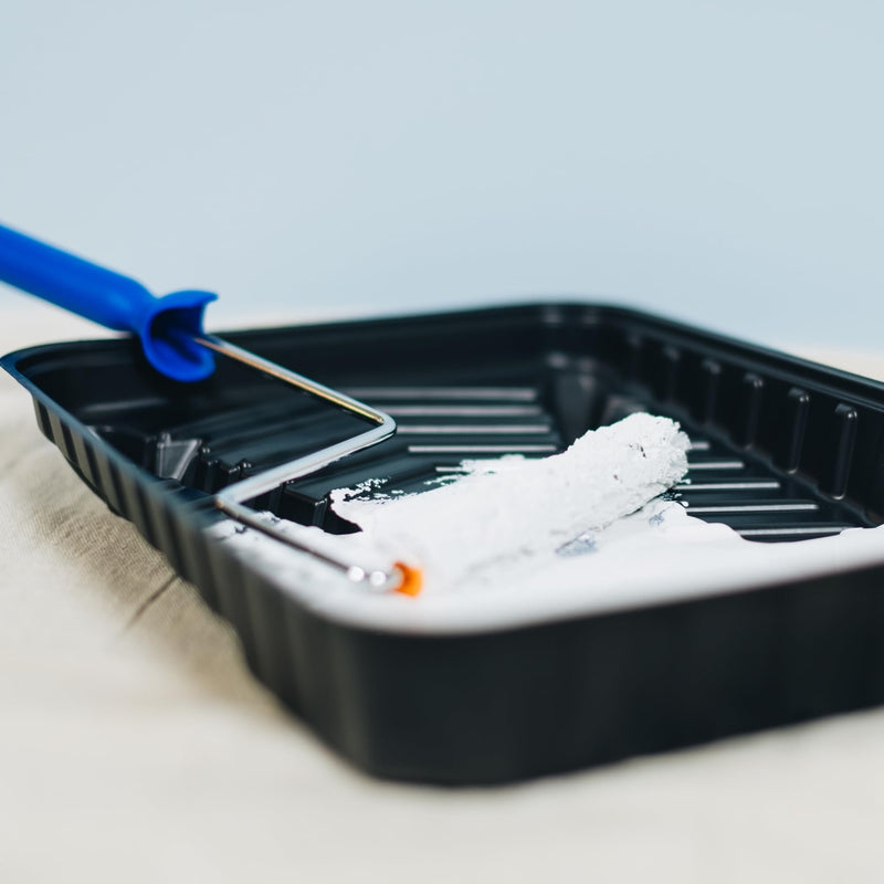 Curtis Wagner Plastics Paint Roller Tray 9" (5 Pack) | Size 11.5" x 15" | Durable, Reusable Paint Pans Trays | Made in USA | Prevents Mess, Protects Surfaces, Ideal for Home, Crafts & Renovations Roller 9”