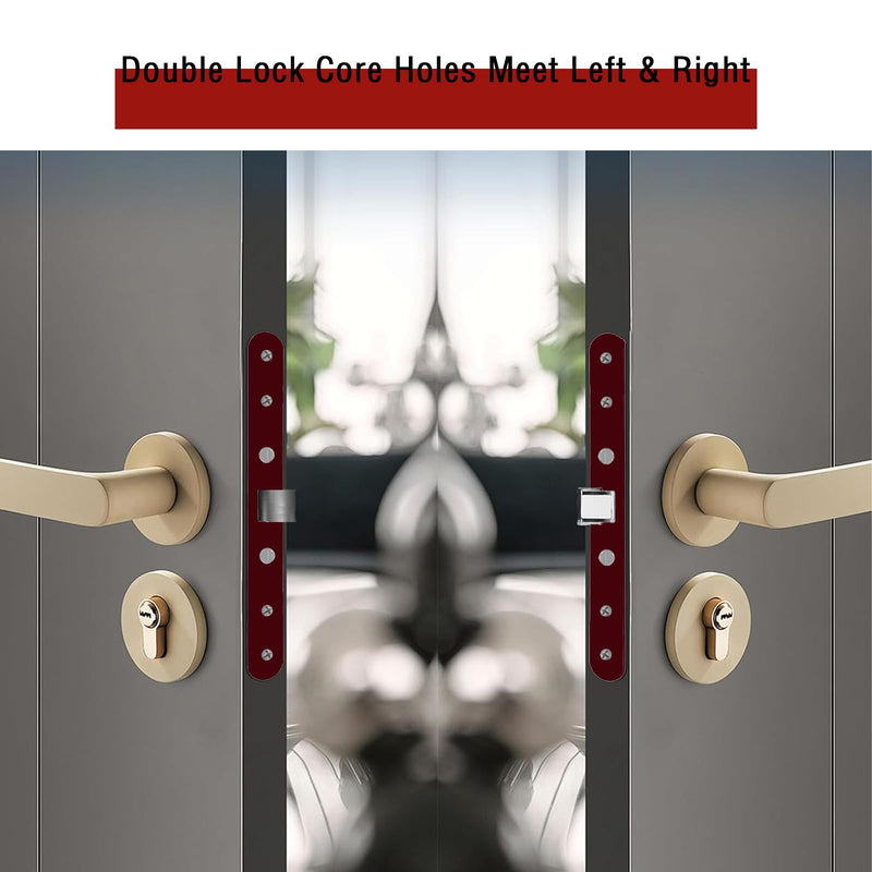 Storm Door 2 Point Bolt Mortise Lock Body,Replacement Fit Pella Storm Door Handleset Part,Red Face Plate