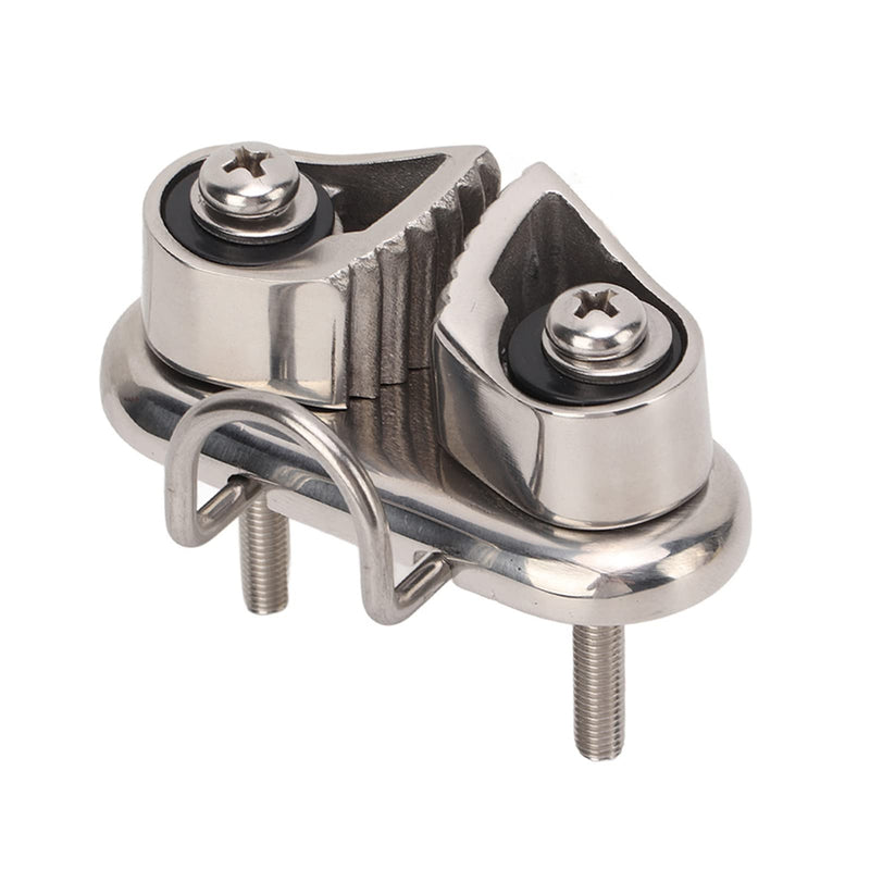 Boat Cam Cleat with Wire Ring Sailboat Pilates Equipment 316 Stainless Steel Mirror Polished For Wire Sizes Up To 10mm/0.39in Boat Pilates Equipment