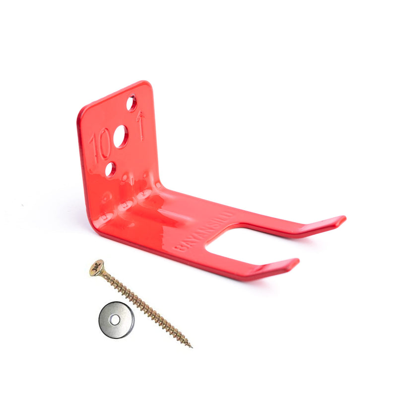 4 Pack Universal Fire Extinguisher Bracket, Fire Extinguisher Mounts & Brackets for 5 to 13 lbs, Universal for All Extinguishers with Valve Body Slots, Holder for Dry Chemical and Water Extinguishers