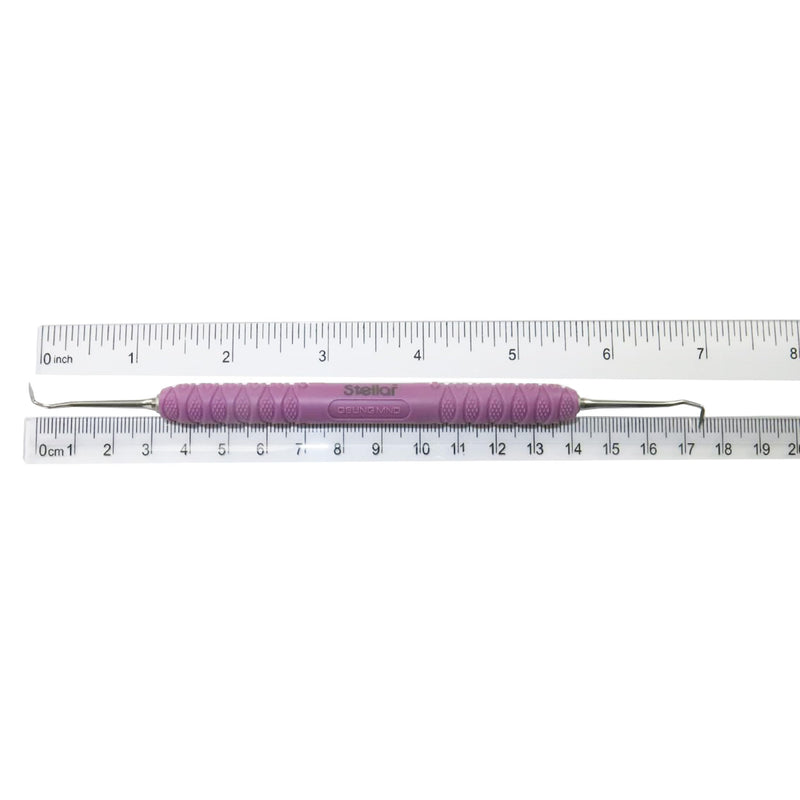 Osung Dental Sickle Scaler, Dental Scaler, Universal Sickle Scaler with Plastic Handle [JAC 34-35]