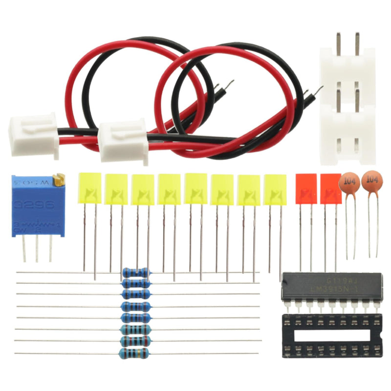 2Pcs 10 Audio Level Indicator LM3915 DIY Kit Electronic Audio Indicator Suite