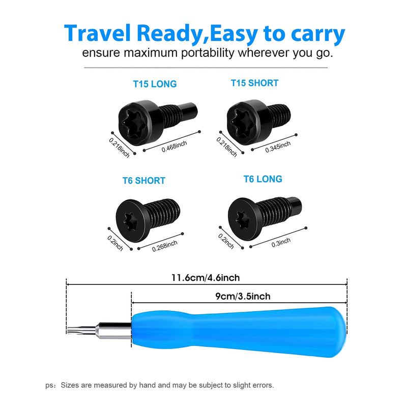 Replacement Screwdriver T6 T15 & + 20Pcs Screws Fit Ring Doorbell 2 3 4 Plus Pro Elite Blue