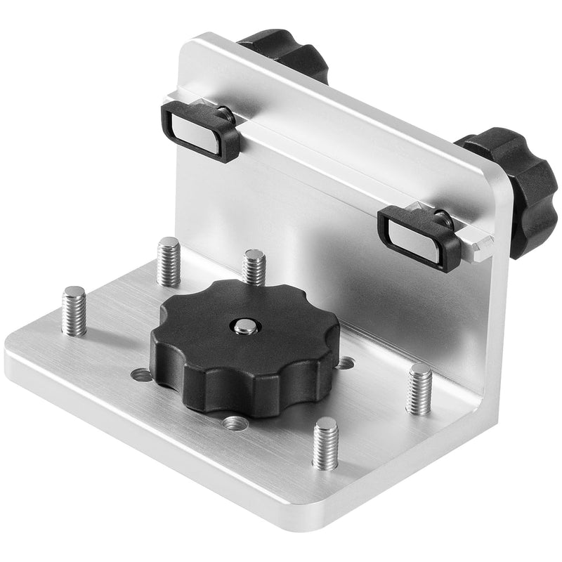 Boat Track Mount Base, 90° Aluminum Bracket for Fishing Rod Holders, Downriggers, Cup Holders & Fish Finder Mounts, Compatible with Lund, Ranger and Lowe Boats