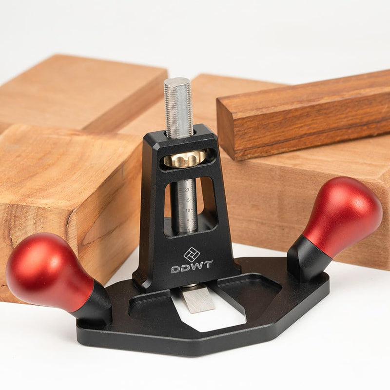 Router Plane Handheld Woodworking Tool Quick Adjust Depth with Depth Stop for Tuning Joinery Cutting Dados Grooves Mortise