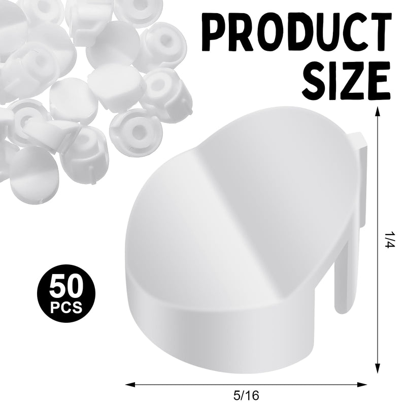 50 Pcs Door Screw Hole Plugs Entry Door Frame Plugs Plastic Diameter 1/4 x 5/16,White (Compatible with Odl/Western Reflection) Compatible with Odl/western Reflection