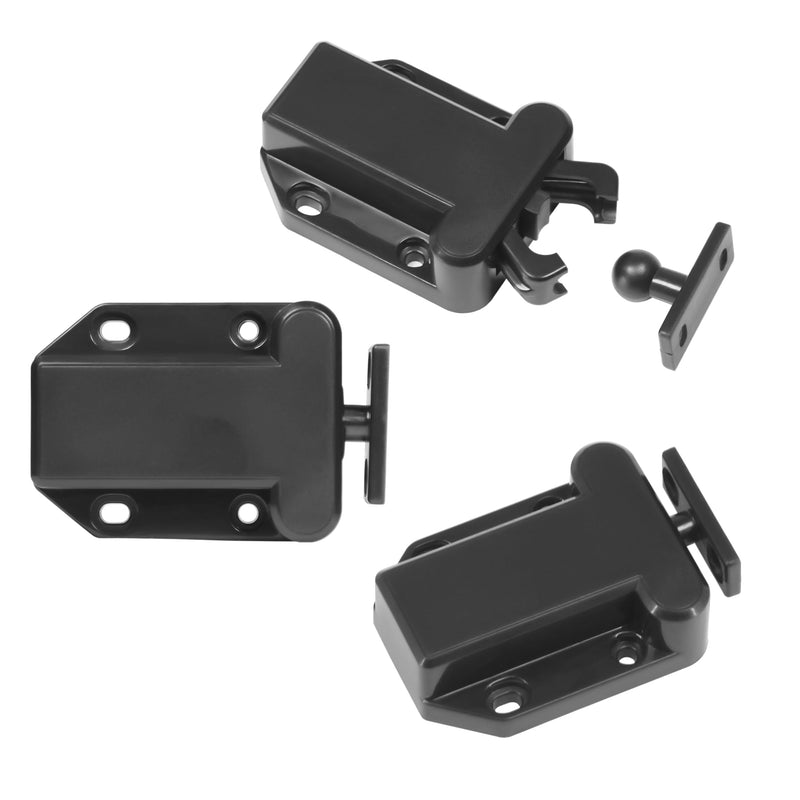 Push Latch Rebound Self-Locking Device, Automatic Pop-Up Function Cabinet Lock, Modern Home Lock (2 Packs)