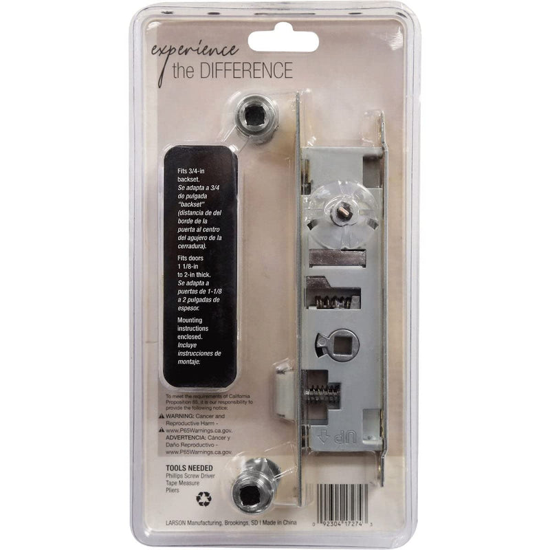 Larson Certified Storm Door Revere Mortise Brass Handle Set, Storm Door Handle Replacement with Keyed Deadbolt
