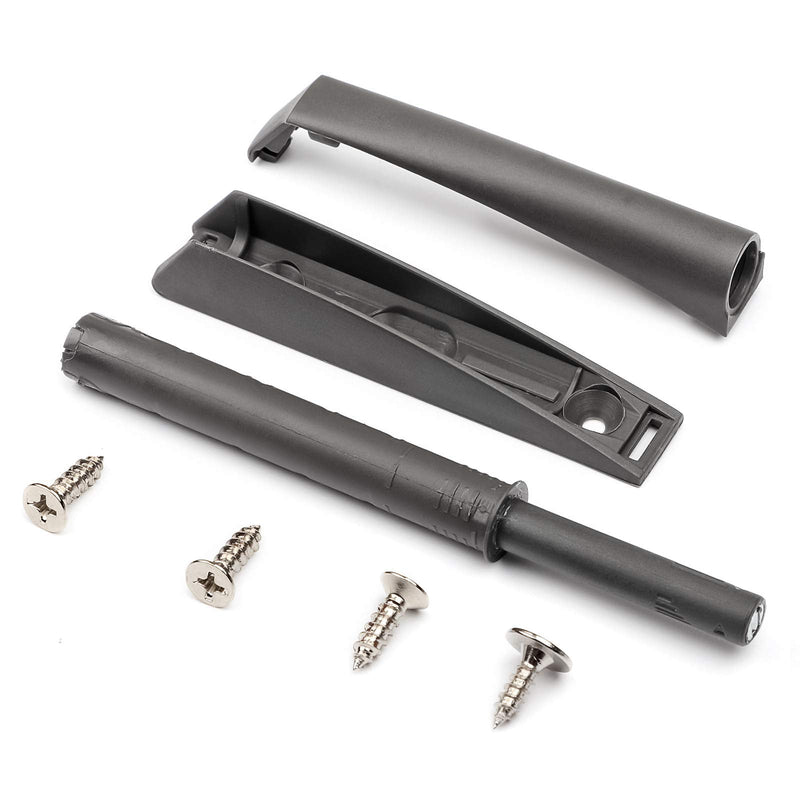Magnetic Push Open Latches for Cabinet Doors 10 Pack Dark Grey Recessed Cabinet Doors Push to Open Cabinet Hardware Kitchen Push Touch Release Latches dark grey 10 pack
