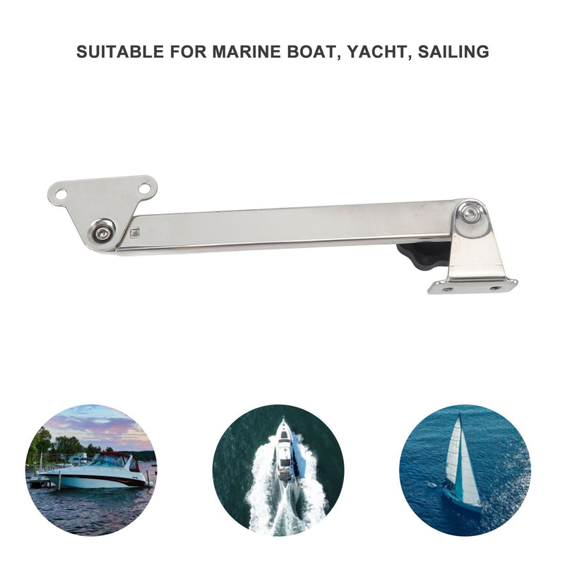 Aramox Stainless Steel Marine Hatch Lid Stay Support Adjuster, Retractable 6in to 11in, Ideal for Boats and Yachts