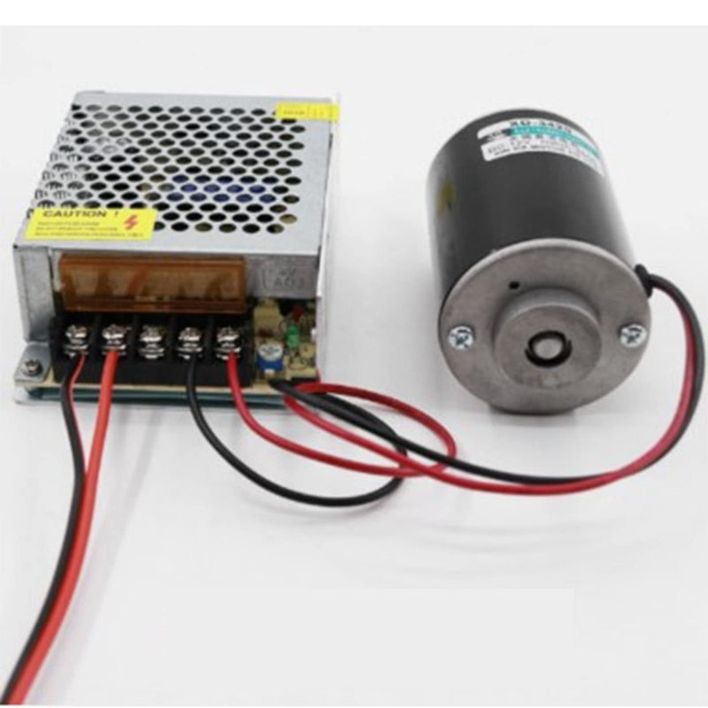 Permanent Magnet Motor DC 12/24V 30W High Speed CW/CCW Reversible Electric Gear Motor Low Noise for DIY Generator(3500RPM(12V))