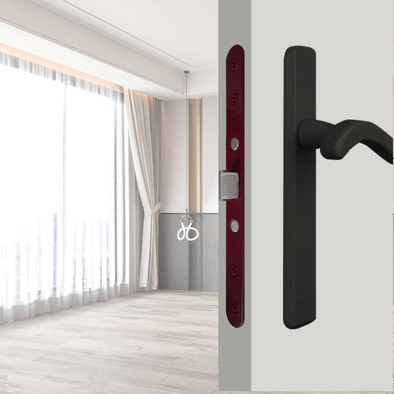 Storm Door 2 Point Bolt Mortise Lock Body,Replacement Fit Pella Storm Door Handleset Part,Red Face Plate