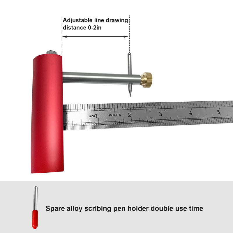 2X72 Knife Maker's Center Scribe, Knife Maker's Edge Line Scriber, Edge Scribe