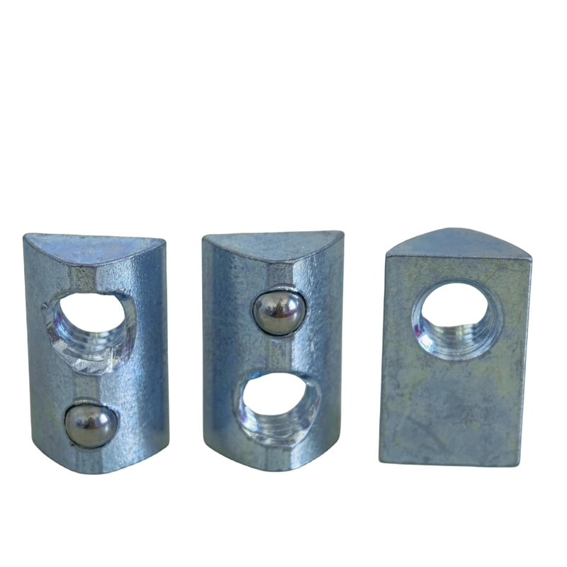 5/16-18 Steel Roll in T-nut with Ball Spring, Suitable for 15 Series or 40 Series Aluminum Extrusion Profile Rail (20 Packs)