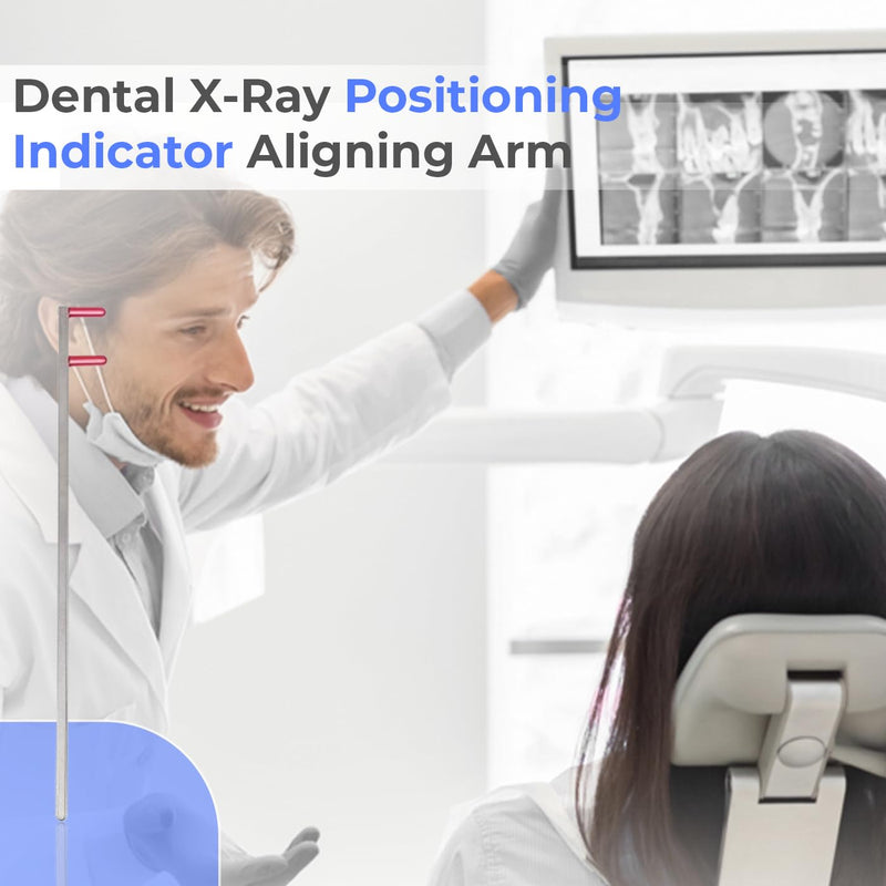 Dental X-Ray Positioning Arm - Pack of 5 XCP/BAI Style Red BiteWing Color-Coded Stainless Steel Autoclavable Reusable - Compatible with Film PSP & Digital Sensors Red - BiteWing