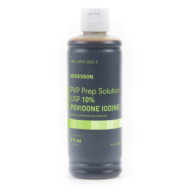 McKesson PVP Prep Solution USP, 10% Povidone-Iodine, 8 oz, 1 Count 8 Fl Oz (Pack of 1)