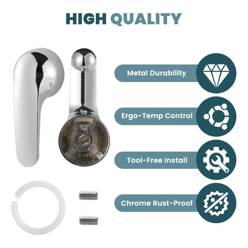 NBPLUS H79 Single Metal Lever Handle Kit for Delta 1300/1400 Series Tub Faucets, Shower Valve Handle Replacement Easy Install