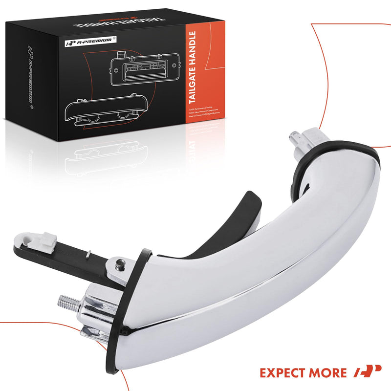 A-Premium Tailgate Handle Liftgate Latch Handle Compatible with Hyundai Santa Fe 2001 2002 2003 2004, Chrome, Replace# 8126026010