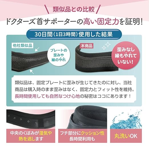 Neck Support Corset [Supervised by an Active Doctor] Cervical Collar [Height Adjustable] Japanese Brand Cushion Foldable - NewNest Australia