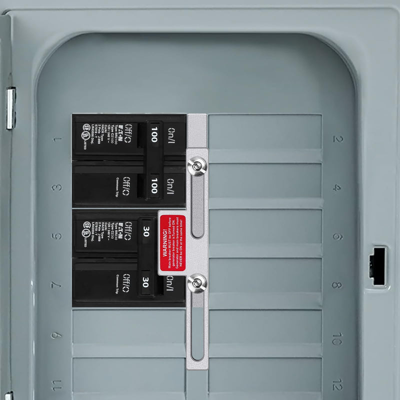 Generator Interlock Kit for Eaton Cutler Hammer 100A and 125A BR Series Panels,Interlock Kit for Eaton Cutler Hammer 100 Amp and 125 Amp for BR Series Panels with Adjacent Main and Branch Breakers