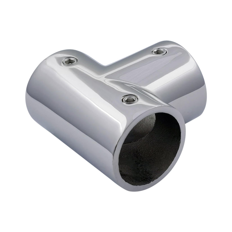 Marine Grade Stainless Steel 316 Polished Boat Yacht Deck Hand Tee/Tee Hinge for 7/8 inch Pipe or Tube 2PCS