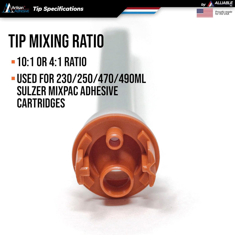 Sulzer Mixpac Adhesive Mixer Tips (for Cartridge Size: 230/250/470/490 ml (10 pcs) 10