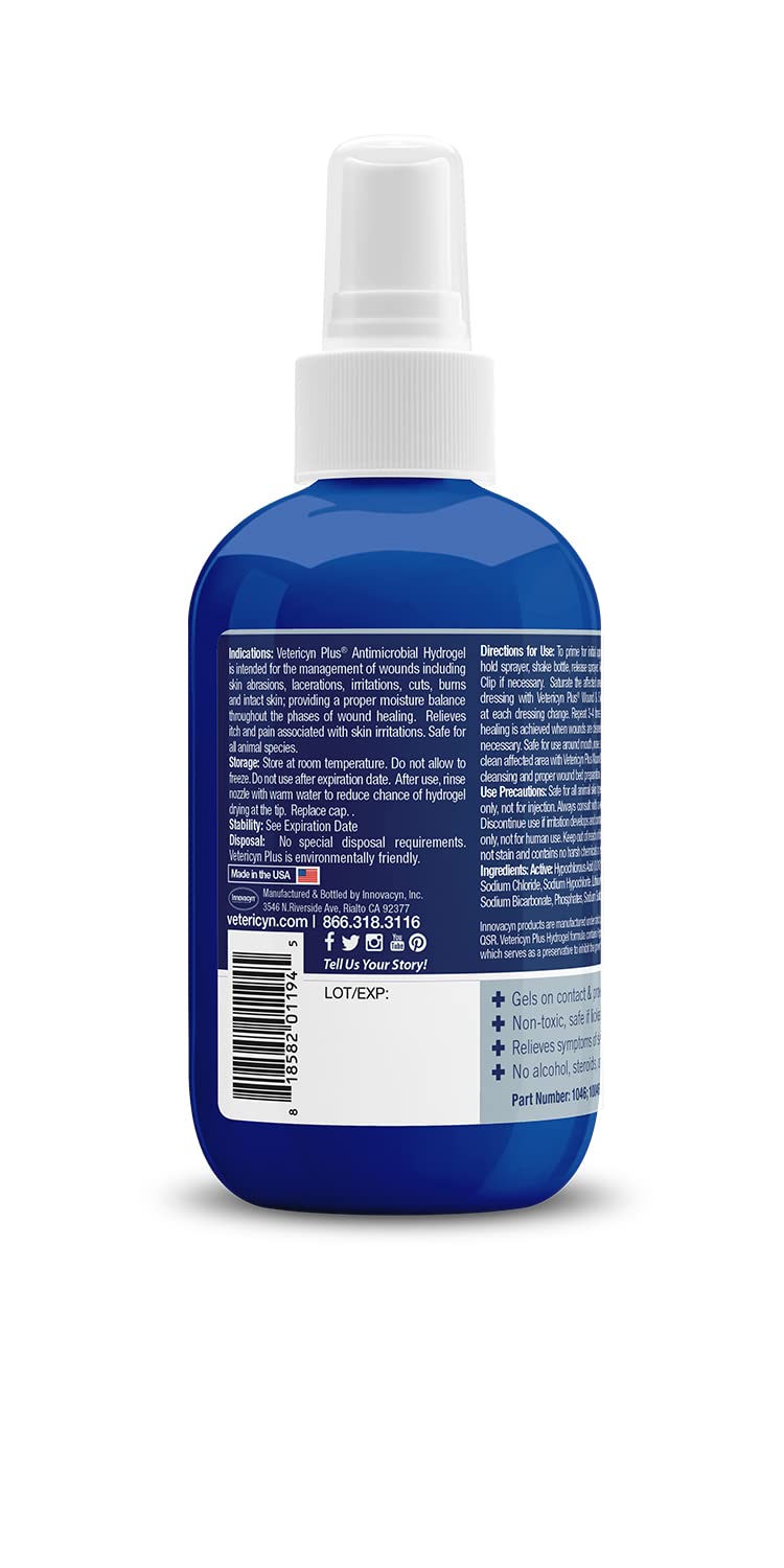 Vetericyn Plus Feline Hydrogel. Promotes Healing for Wounds, Post-Surgery Sutures, Rashes and Irritation. Safe for Cats of All Ages. 3 oz. (Packaging/Bottle Color May Vary) - PawsPlanet Australia