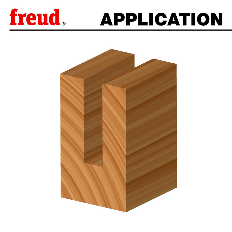 Freud 04-520: 10 (dia.) Double Flute Straight Bit with 1/4" shank, 2-3/8" overall length