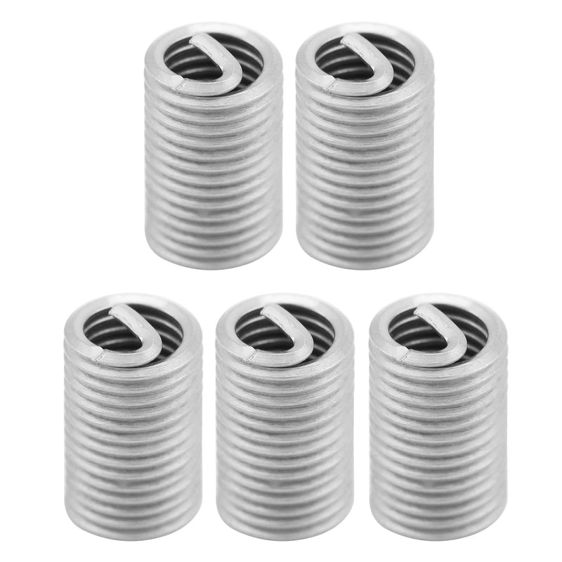 M6 Helicoil Inserts 6Mm Helicoil Bits Stainless Steel 304 50Pcs Stainless Steel Ss304 Coiled Wire Helical Screw Thread Inserts M6 X 1.0 X 3D Length