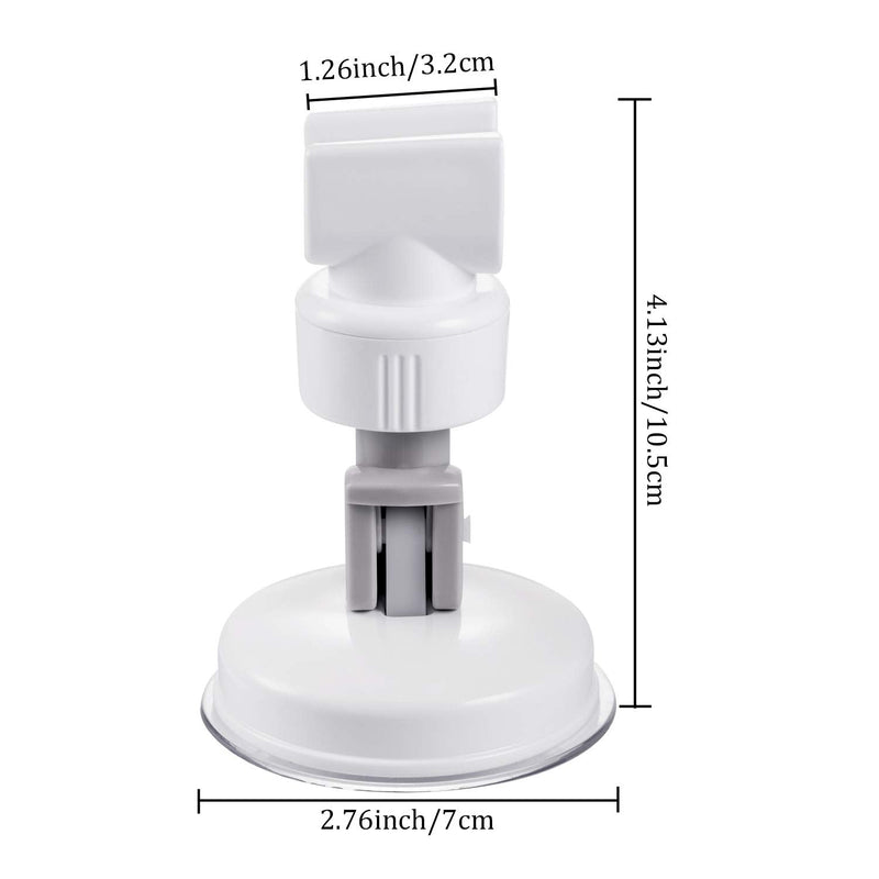 Shower Hand Held Holder Adjustable Suction Cup Shower Head Holder Universal Mounting Bracket Plastic ABS with Chrome Polished for Marble Glass Metal Ceramic 1 Grey Wrench