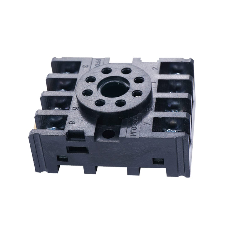 TWTADE/JTX-2C, MK2P-I DPDT Power Relay with Plug-in Terminal Socket Base, AC 24V Coil, 8 Pin 2NO 2NC