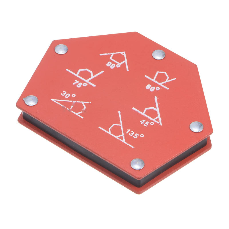 HARFINGTON Arrow Welding Magnet Holder, 55LBS 30，45，60，75，90 Degree Multi‑Angle Six Sides Magnetic Metal Clamps Working Tools for Welding, Soldering, Assembling 120 x 92 x 17mm