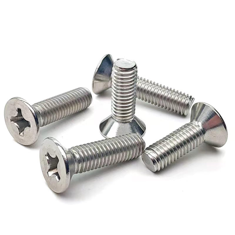 M2-0.4 x 25mm Flat Countersunk Head Machine Screws, Phillips Drive, Cross Screw，304 Stainless Steel,A2-70,GB819,Full Thread,Fasteners Bolts 100 PCS M2-0.4 x 25mm（100 Pcs）