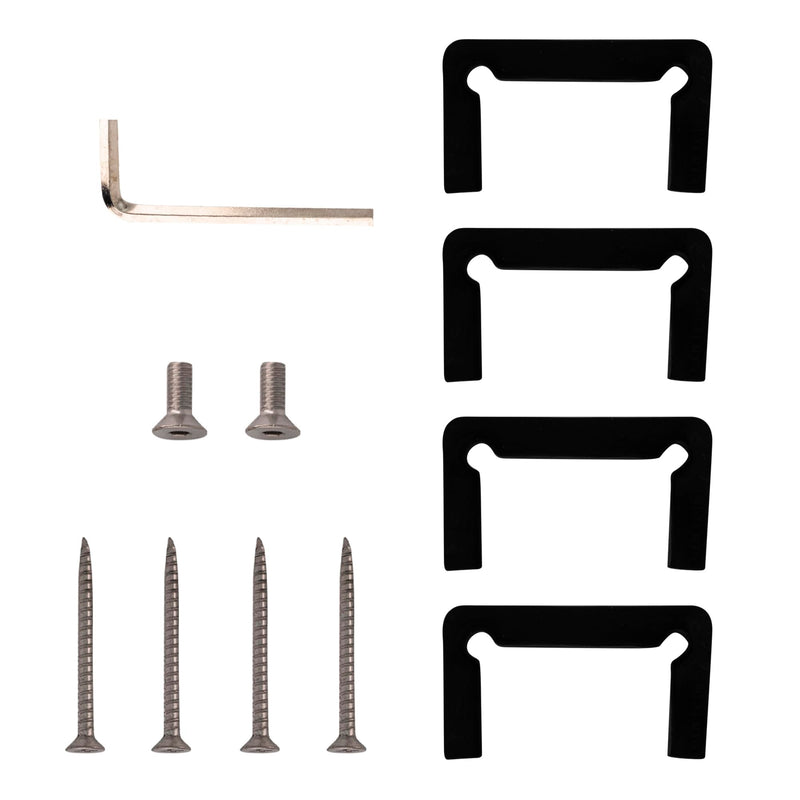 CRL Pinnacle 037 Series Oil Rub Bronze Wall Mount Full Back Plate Standard Hinge