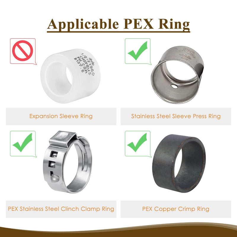 PEX Fitting, 3/4" Male NPT to 3/4" PEX Adapter for Plumbing Repairs or Remolding, Sturdy and Durable Brass Crimp Fitting (4 Pack) 3/4"-4Pack Male Adapter