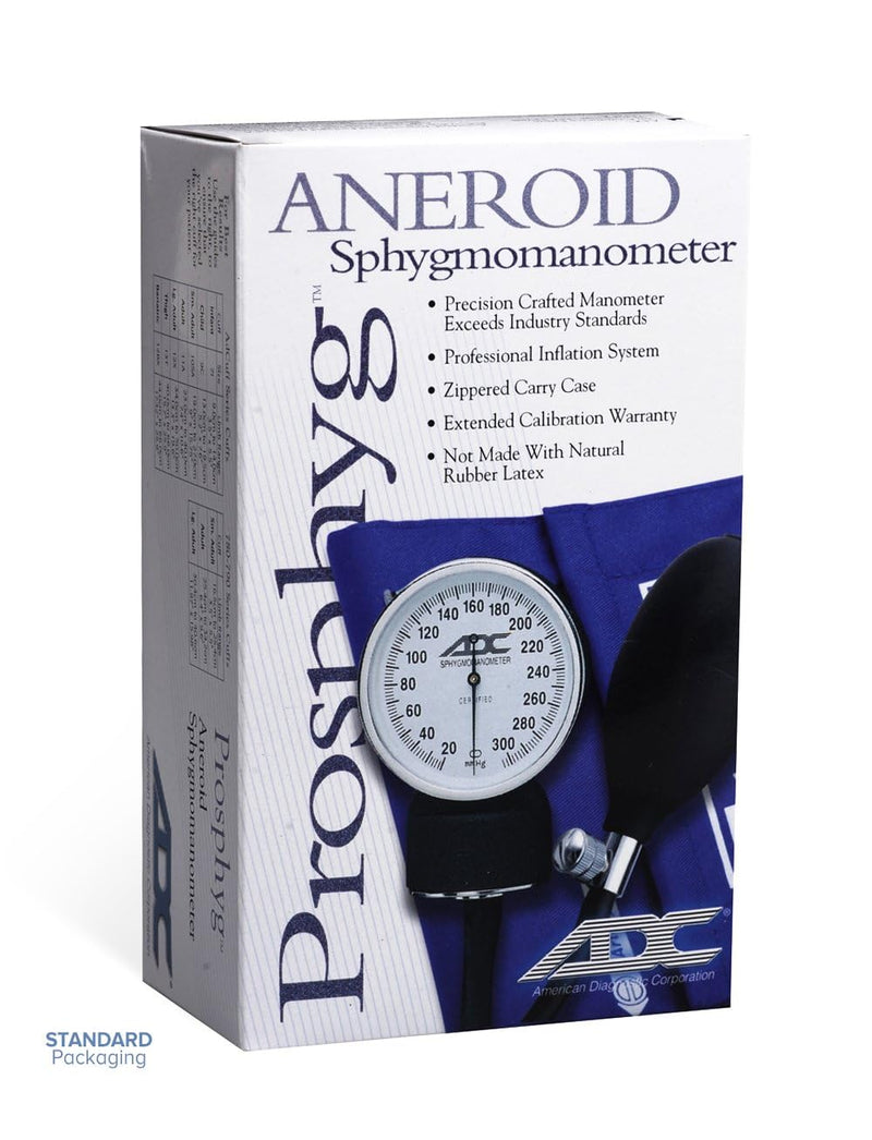 ADC Prosphyg 760 Pocket Aneroid Sphygmomanometer with Adcuff Nylon Blood Pressure Cuff, Adult, Leopard Print