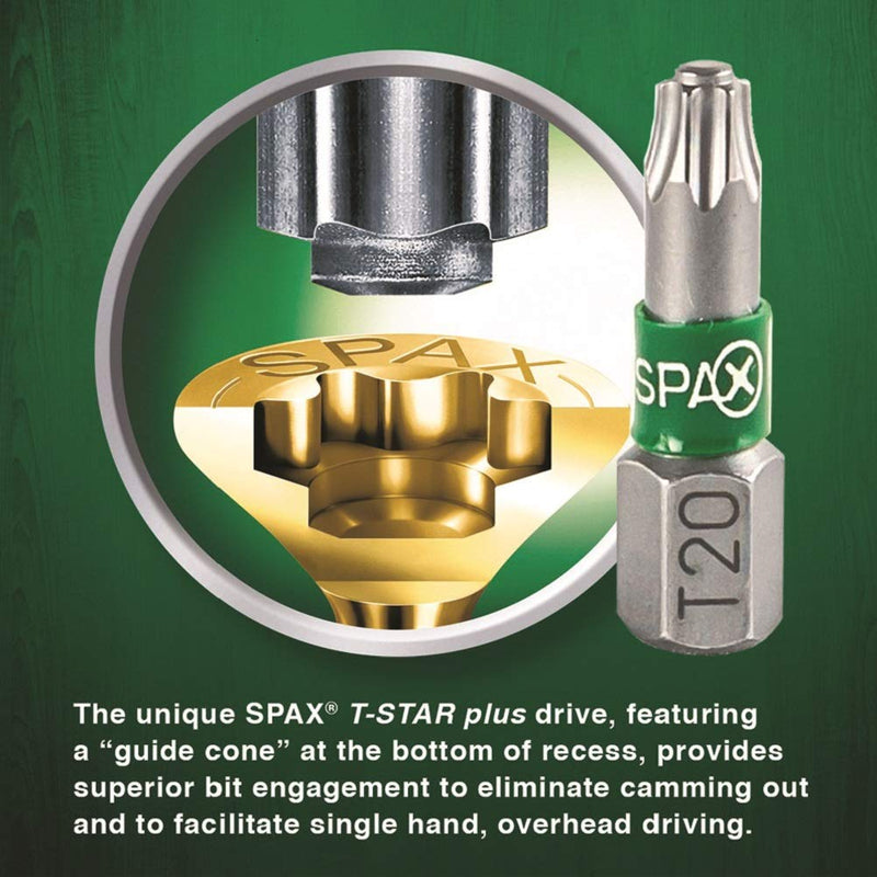 SPAX 4281020400604 lag-Screws, 8 x 2-1/2" (1 lb.), Yellow