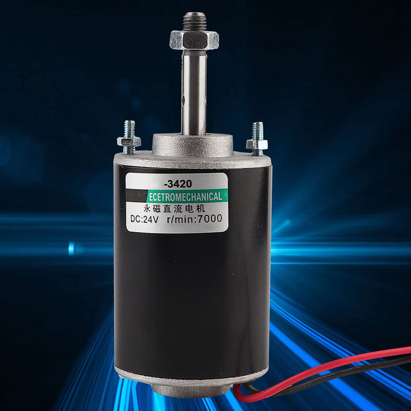 12/24V 30W CW/CCW High Speed Permanent Micro DC Magnet Motor Low Noise Permanent Magnet DC Motor for DIY Generator(24V 7000rpm) 24V 7000rpm