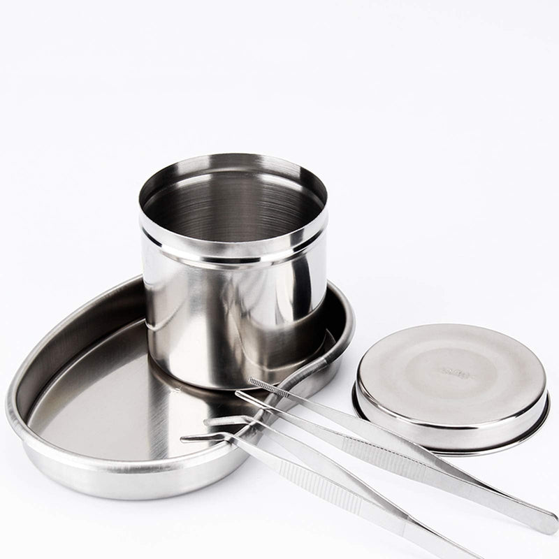 Stainless Steel Kidney Tray 8", Emesis Basin Kidney Shaped Emesis Bowl Round Edges. Reusable Metal Kidney Dish.Dental Instruments Ideal for Soiled Dressings,Waste, Liquid.（Large） (L) Large