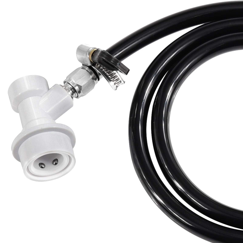 【2 Pairs】MRbrew Homebrew Hose Swivel Nut Barb, 1/4'' Barb & 5/16'' Barb, Stainless Steel MFL Quick Disconnects Fittings for Brewing Keg System 4 Pcs (1/4'' & 5/16'') Barb